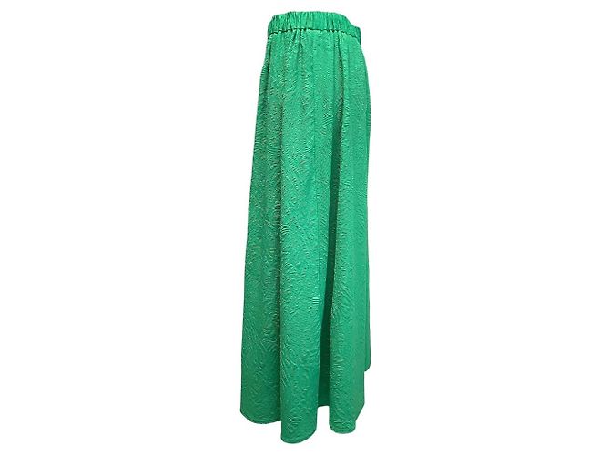 Autre Marque Falda Larga Jacquard AuieF Verde - vista 2