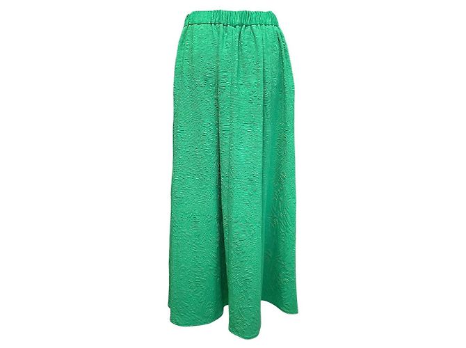 Autre Marque Falda Larga Jacquard AuieF Verde - vista 3