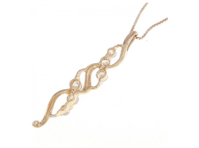 Autre Marque Collana di diamanti K14PG K10PG Rosa - vista 4