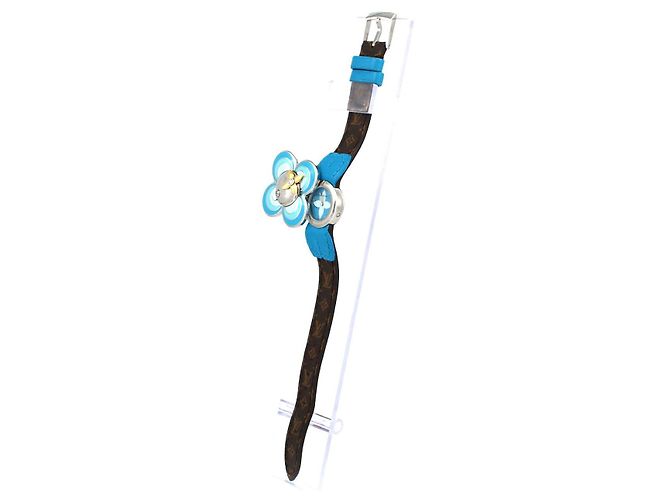 Louis Vuitton Tambour Vivienne Bijou Secret Quartz Uhr Blau - Ansicht 2