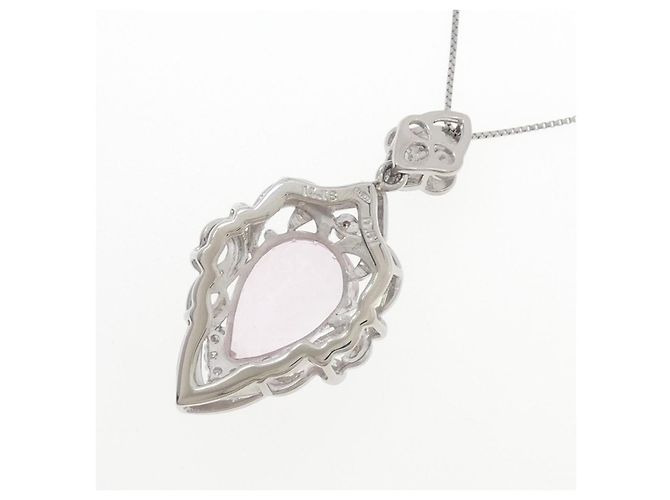 Autre Marque Collana in Kunzite e Diamante Pt900 Pt850 Porpora - vista 4