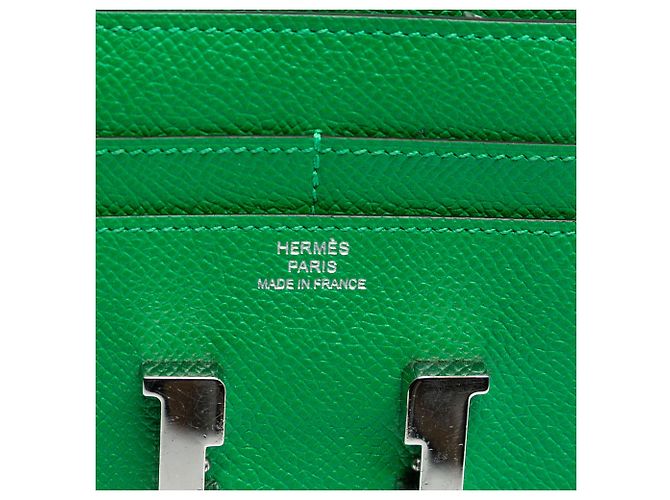 Hermès Grüne Epsom Constance Slim Geldbörse - Ansicht 5