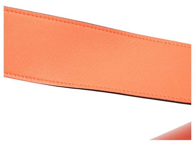 Céline Borsa a spalla in pelle arancione Celine - vista 4