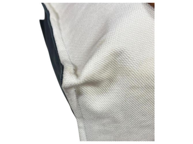 Borsa a Spalla Etrivière di Hermès Bianco Blu navy - vista 12