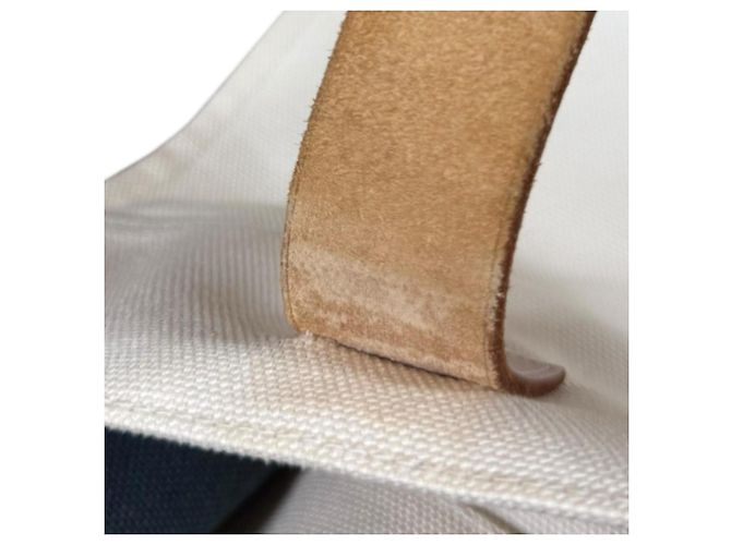 Borsa a Spalla Etrivière di Hermès Bianco Blu navy - vista 15