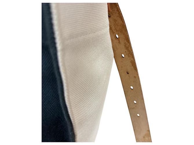 Borsa a Spalla Etrivière di Hermès Bianco Blu navy - vista 17