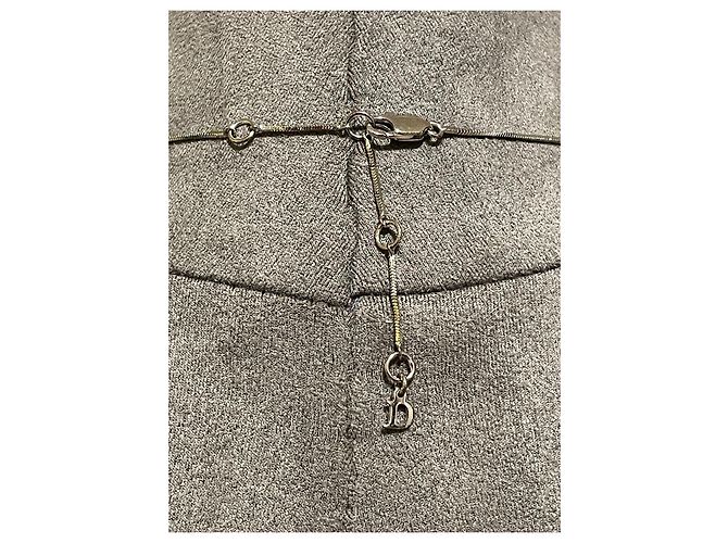 Set Dior Collana e Orecchini Logo Monogramma Rosa Argentato Argento - vista 5