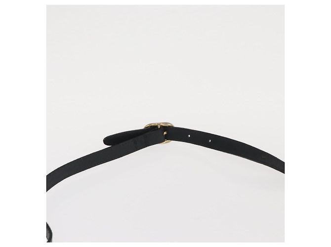 GUCCI GG Supreme Sherry Line Shoulder Bag PVC Navy Gold 010 378 Auth ka1129 Golden Navy blue - view 8