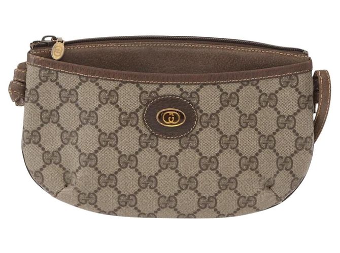 Gucci Borsa a Spalla GG Supreme PVC Beige Oro 904 02 020 Auth ep12554 D'oro - vista 13