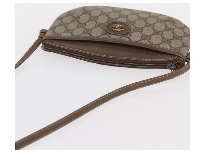 Gucci Borsa a Spalla GG Supreme PVC Beige Oro 904 02 020 Auth ep12554 D'oro - vista 6