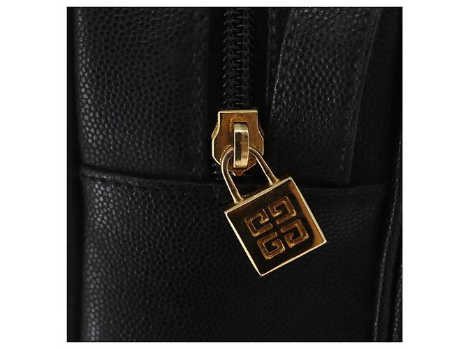 Borsa a Spalla GIVENCHY in Pelle Nera Oro Auth 153738 Nero D'oro - vista 10