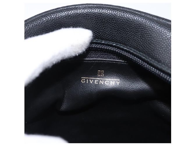 Borsa a Spalla GIVENCHY in Pelle Nera Oro Auth 153738 Nero D'oro - vista 18