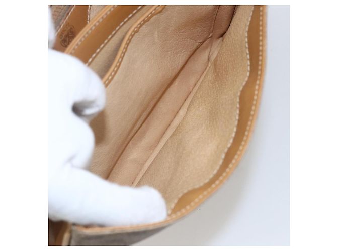 Gucci Borsa a Spalla Micro GG Supreme PVC Beige Oro Auth ep12497 D'oro - vista 21