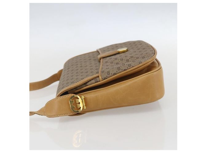 Gucci Borsa a Spalla Micro GG Supreme PVC Beige Oro Auth ep12497 D'oro - vista 3