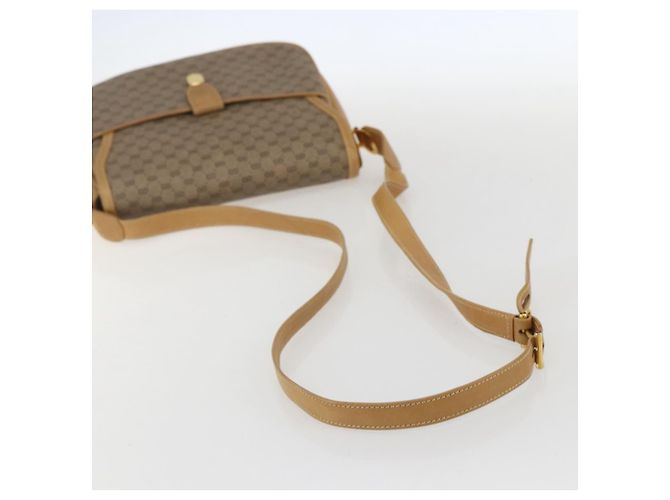 Gucci Borsa a Spalla Micro GG Supreme PVC Beige Oro Auth ep12497 D'oro - vista 7