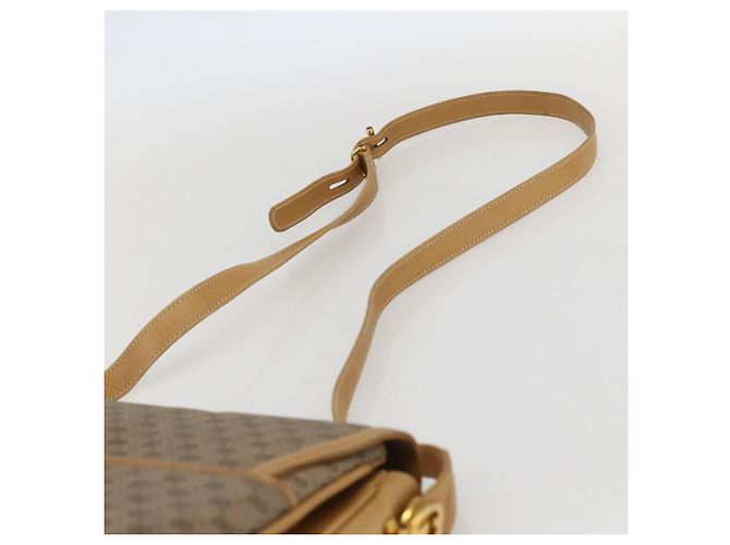Gucci Borsa a Spalla Micro GG Supreme PVC Beige Oro Auth ep12497 D'oro - vista 8