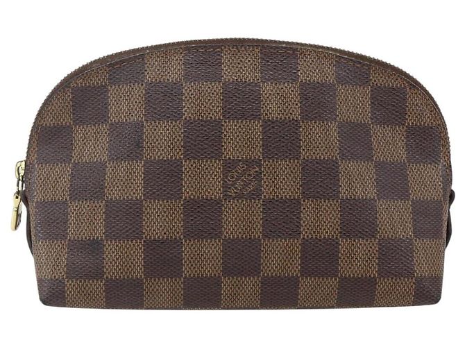 LOUIS VUITTON Pochette Cosmetica PM Damier Ebene N47516 Auth LV 157923 - vista 13