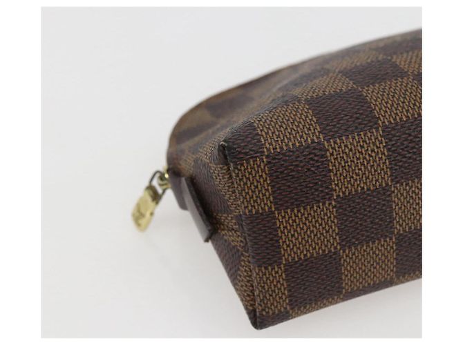 LOUIS VUITTON Pochette Cosmetica PM Damier Ebene N47516 Auth LV 157923 - vista 14