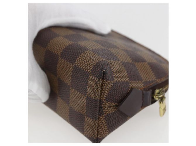 LOUIS VUITTON Pochette Cosmetica PM Damier Ebene N47516 Auth LV 157923 - vista 15