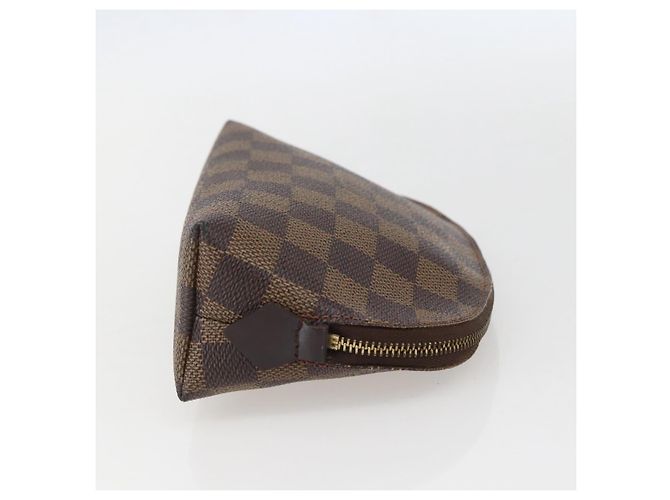 LOUIS VUITTON Pochette Cosmetica PM Damier Ebene N47516 Auth LV 157923 - vista 4