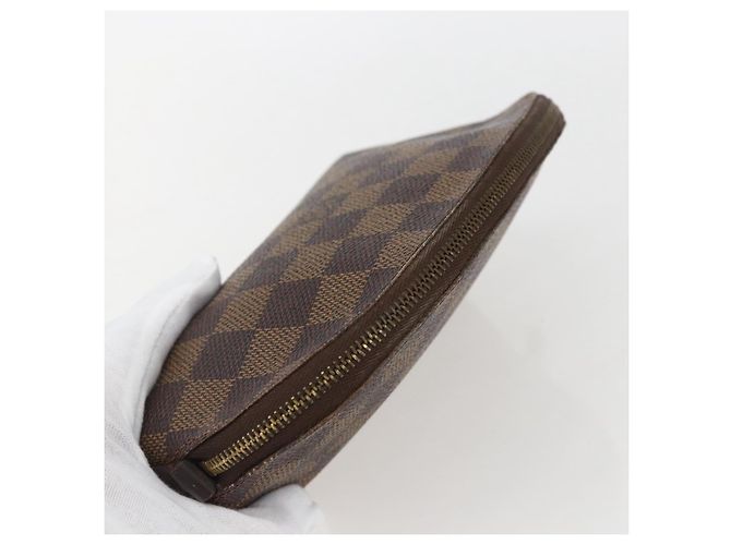 LOUIS VUITTON Pochette Cosmetica PM Damier Ebene N47516 Auth LV 157923 - vista 5