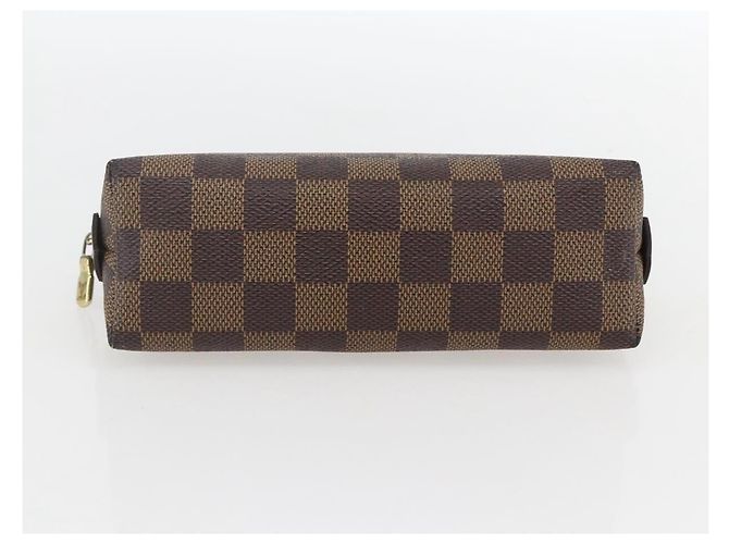 LOUIS VUITTON Pochette Cosmetica PM Damier Ebene N47516 Auth LV 157923 - vista 6