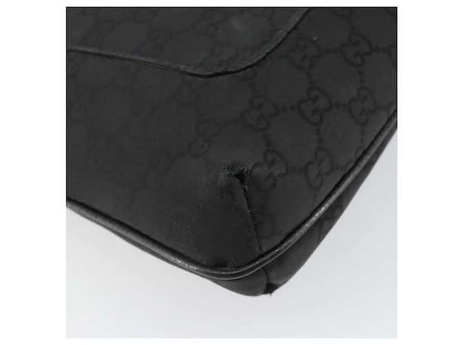 Borsa a Spalla GG Canvas Gucci Nera Argento 293572 Auth gh1400 Nero - vista 14