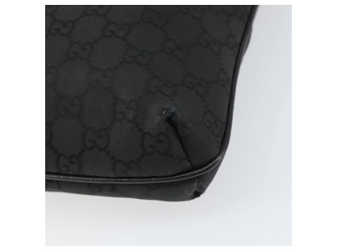 Borsa a Spalla GG Canvas Gucci Nera Argento 293572 Auth gh1400 Nero - vista 15