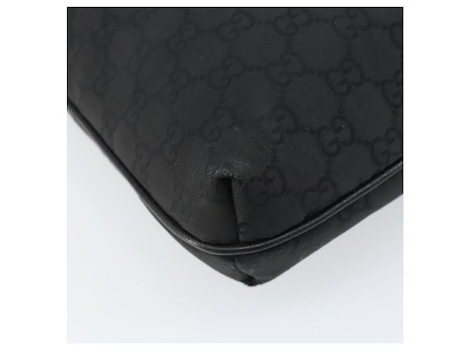 Borsa a Spalla GG Canvas Gucci Nera Argento 293572 Auth gh1400 Nero - vista 16