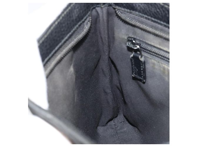 Borsa a Spalla GG Canvas Gucci Nera Argento 293572 Auth gh1400 Nero - vista 19