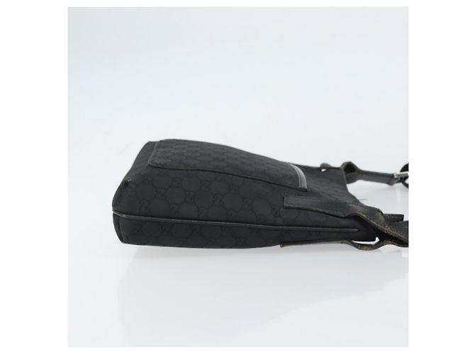 Borsa a Spalla GG Canvas Gucci Nera Argento 293572 Auth gh1400 Nero - vista 3