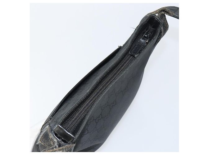 Borsa a Spalla GG Canvas Gucci Nera Argento 293572 Auth gh1400 Nero - vista 6