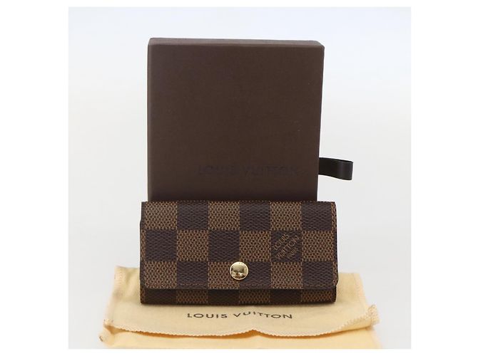 LOUIS VUITTON Damier Ebene Multicles 4 Key Case N62631 LV Auth 160340V - view 12