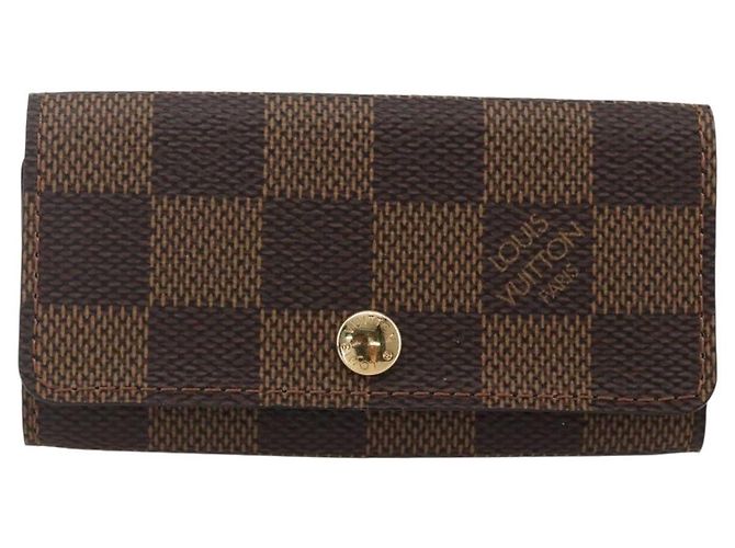 LOUIS VUITTON Damier Ebene Multicles 4 Key Case N62631 LV Auth 160340V - view 13