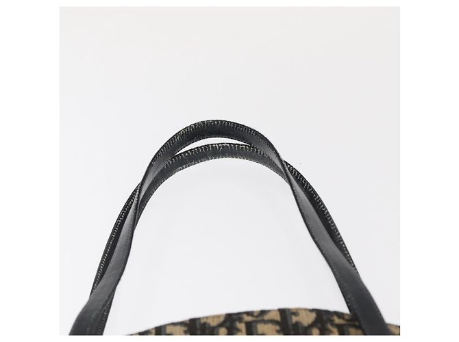 Borsa a mano in tela Trotter Christian Dior blu navy oro Auth 160843 D'oro - vista 8