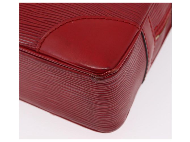 LOUIS VUITTON Epi Porta Documenti da Viaggio Borsa Business Rossa M54477 LV Auth 158635 Rosso - vista 14