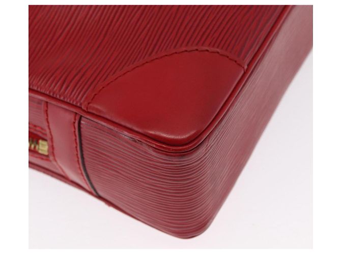 LOUIS VUITTON Epi Porta Documenti da Viaggio Borsa Business Rossa M54477 LV Auth 158635 Rosso - vista 15