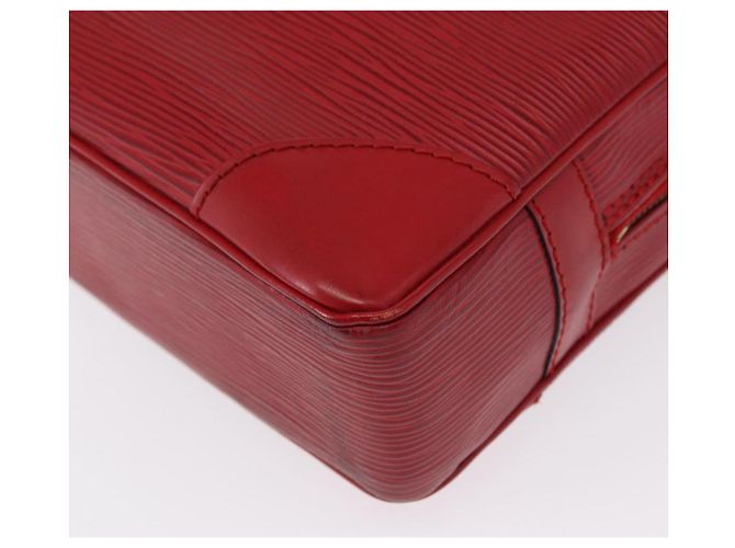 LOUIS VUITTON Epi Porta Documenti da Viaggio Borsa Business Rossa M54477 LV Auth 158635 Rosso - vista 16