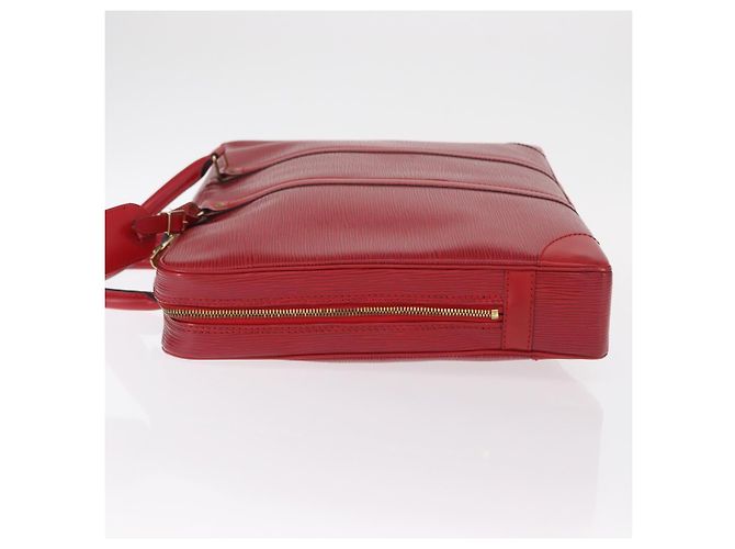 LOUIS VUITTON Epi Porta Documenti da Viaggio Borsa Business Rossa M54477 LV Auth 158635 Rosso - vista 4