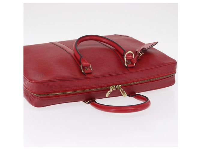 LOUIS VUITTON Epi Porta Documenti da Viaggio Borsa Business Rossa M54477 LV Auth 158635 Rosso - vista 6