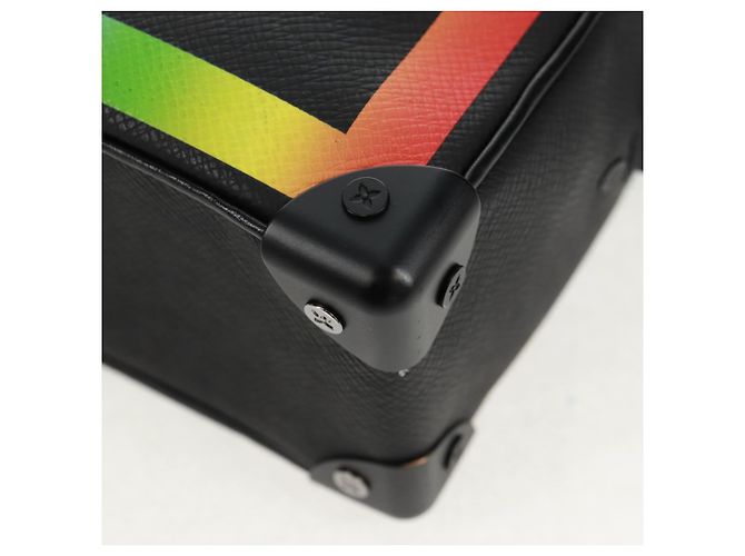 LOUIS VUITTON Taiga Rainbow Mini Soft Trunk Bag Nero M30351 LV Auth BA9470SM - vista 14
