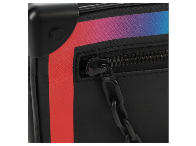 LOUIS VUITTON Taiga Rainbow Mini Soft Trunk Bag Nero M30351 LV Auth BA9470SM - vista 18