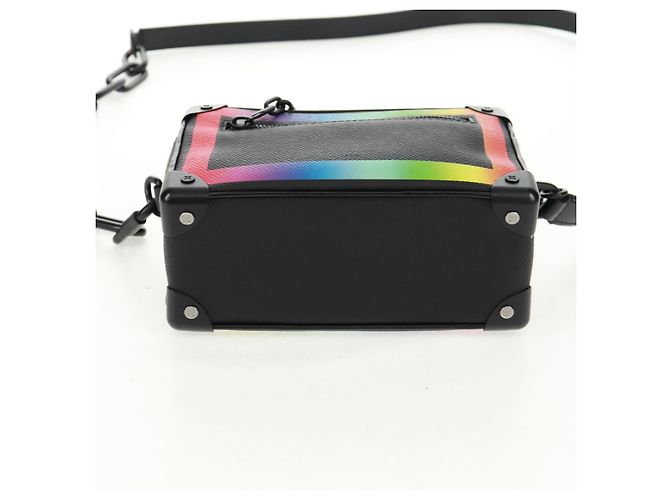 LOUIS VUITTON Taiga Rainbow Mini Soft Trunk Bag Nero M30351 LV Auth BA9470SM - vista 5