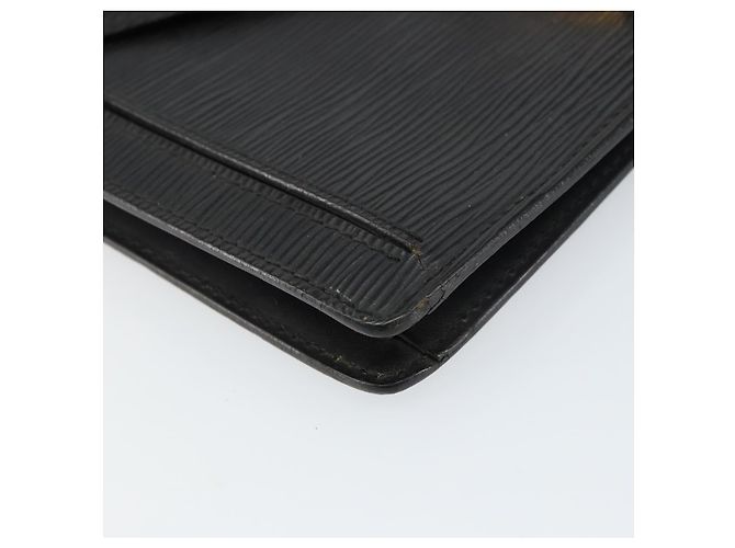 LOUIS VUITTON Epi Serie Dragonne Clutch Bag Nero M52612 LV Auth 160670 - vista 14