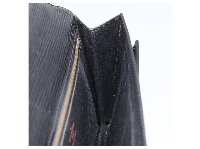 LOUIS VUITTON Epi Serie Dragonne Clutch Bag Nero M52612 LV Auth 160670 - vista 19