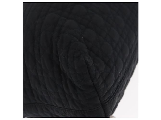 Borsa a Spalla Christian Dior Nylon Nero Oro Auth ka1164 D'oro - vista 10