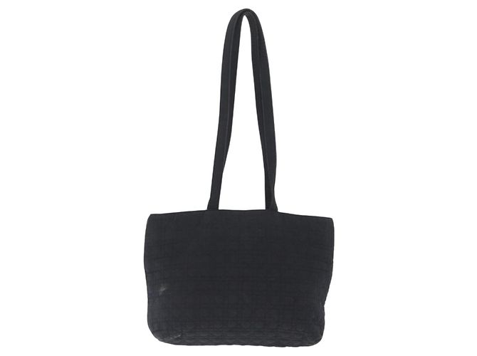 Borsa a Spalla Christian Dior Nylon Nero Oro Auth ka1164 D'oro - vista 13