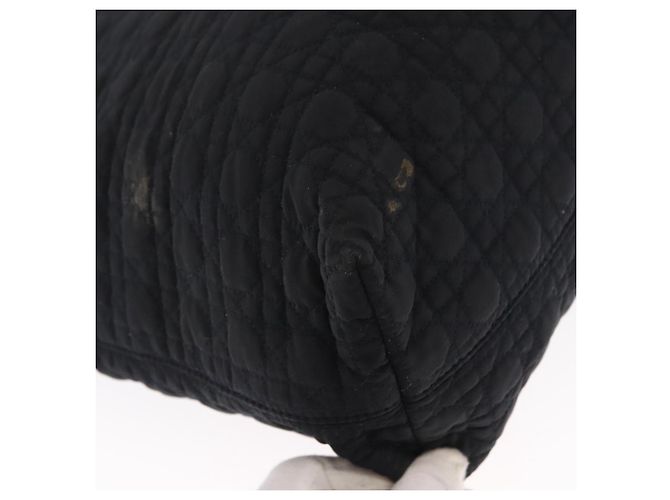 Borsa a Spalla Christian Dior Nylon Nero Oro Auth ka1164 D'oro - vista 15
