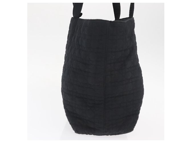 Borsa a Spalla Christian Dior Nylon Nero Oro Auth ka1164 D'oro - vista 4