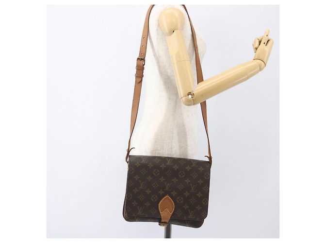 LOUIS VUITTON Borsa a Spalla Monogram Cartouchiere GM M51252 LV Auth ka1179 Monogramma - vista 23